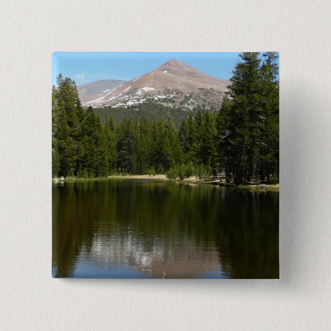 Bóton Quadrado 5.08cm Reflexo do Lago Yosemite (Frente)