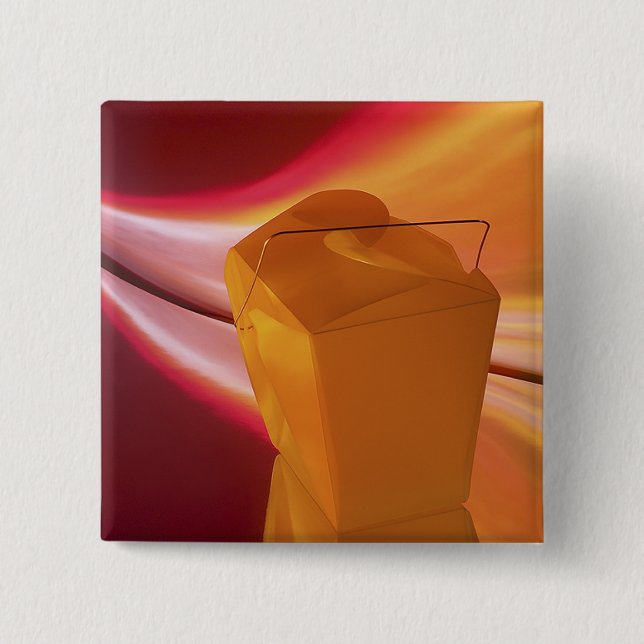 Bóton Quadrado 5.08cm Reflexões de Disparo (Frente)