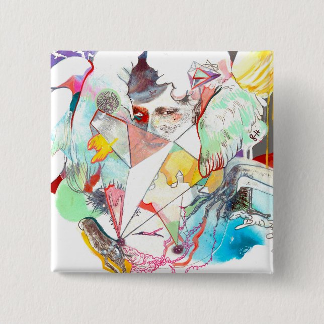 BÓTON QUADRADO 5.08CM REFLITA BOTÕES (Frente)