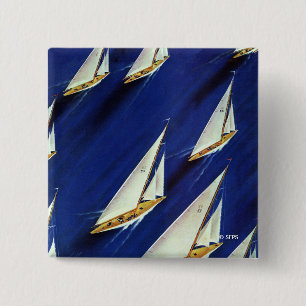 Bóton Quadrado 5.08cm Regata do veleiro pela solda do esqui
