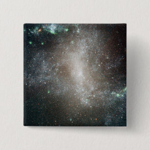 Bóton Quadrado 5.08cm Região central da galáxia espiral barrada