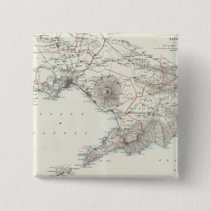 Bóton Quadrado 5.08cm Região de Nápoles Itália