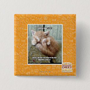 Bóton Quadrado 5.08cm Regra #231 de Kitteh