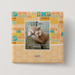 Bóton Quadrado 5.08cm Regra #231 de Kitteh