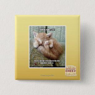 Bóton Quadrado 5.08cm Regra #231 de Kitteh