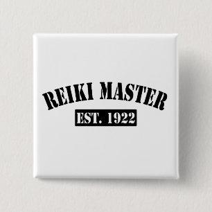 Bóton Quadrado 5.08cm Reiki Master