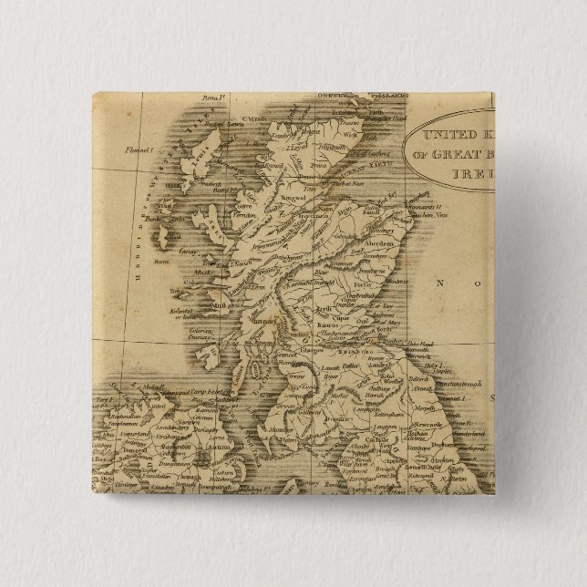 Bóton Quadrado 5.08cm Reino Unido (Frente)