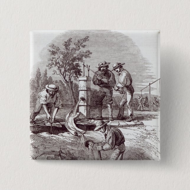 Bóton Quadrado 5.08cm reivindicação da Rio-cama no Turon (Frente)