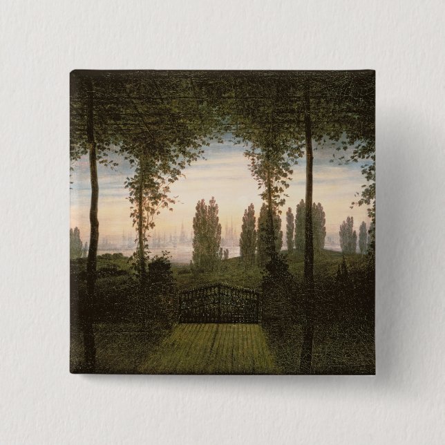 Bóton Quadrado 5.08cm Relembrança de Johann Brema (Frente)