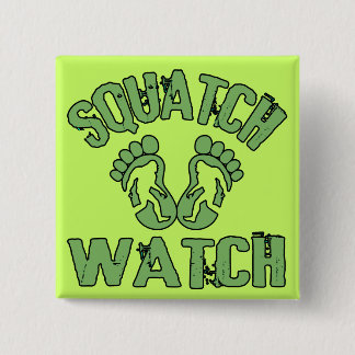 Bóton Quadrado 5.08cm Relógio de Squatch