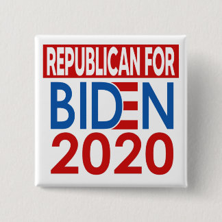Bóton Quadrado 5.08cm Republicano para Biden 2020