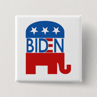 Bóton Quadrado 5.08cm Republicano para Biden 2020