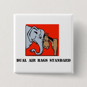 BÓTON QUADRADO 5.08CM REPUBLICANO POLÍTICO PADRÃO DO BOTÃO DOS AIRBAG