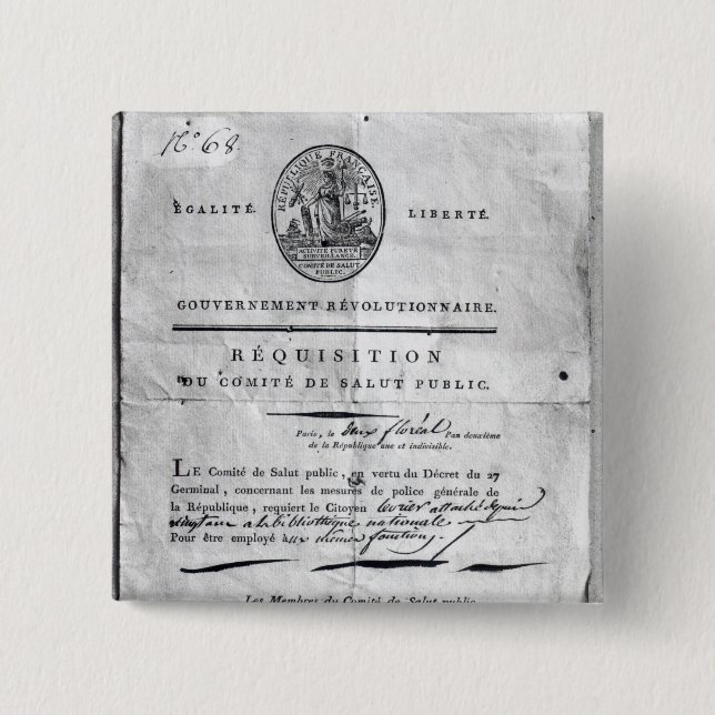 Bóton Quadrado 5.08cm Requisição do comitê do público (Frente)