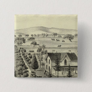 Bóton Quadrado 5.08cm Residência de Quinn