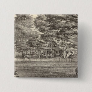 Bóton Quadrado 5.08cm Residência do Dr. Robert Laird, Squan, NJ