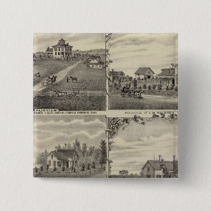 Bóton Quadrado 5.08cm Residências, Fazendas, Mill in Litchfield, Minnes
