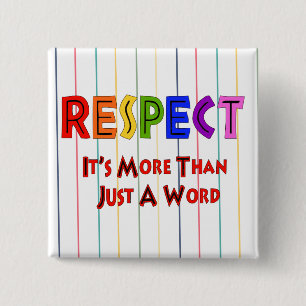 Bóton Quadrado 5.08cm Respeito do arco-íris