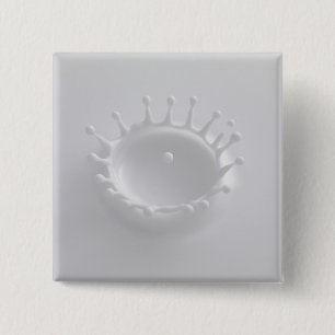 Bóton Quadrado 5.08cm Respingo do leite