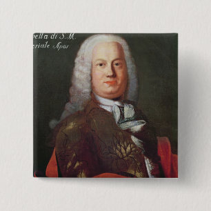 Bóton Quadrado 5.08cm Retrato de Antonio Caldara