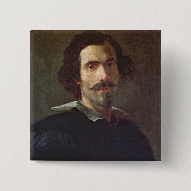 Bóton Quadrado 5.08cm Retrato de auto (Frente)