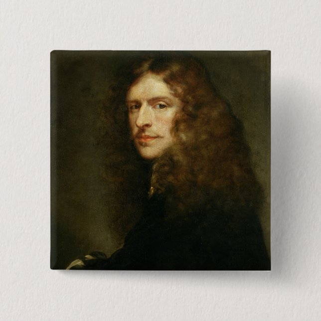 Bóton Quadrado 5.08cm Retrato de auto, c.1652 (Frente)