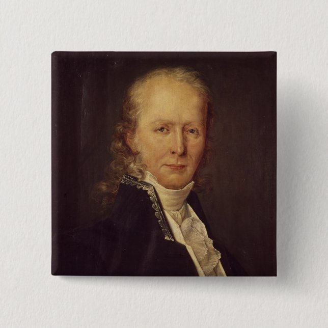 Bóton Quadrado 5.08cm Retrato de Benjamin Constant (Frente)