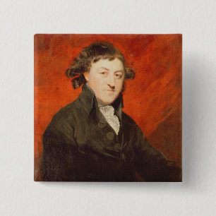 Bóton Quadrado 5.08cm Retrato de Francis Hargrave (1741-1821), 1787 (oi
