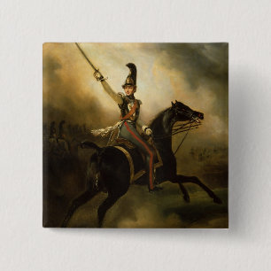 Bóton Quadrado 5.08cm Retrato de Friedrich Heinrich 1830