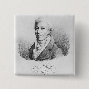 Bóton Quadrado 5.08cm Retrato de Jean-Baptiste de Monet