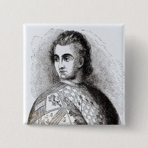 Bóton Quadrado 5.08cm Retrato de John Talbot