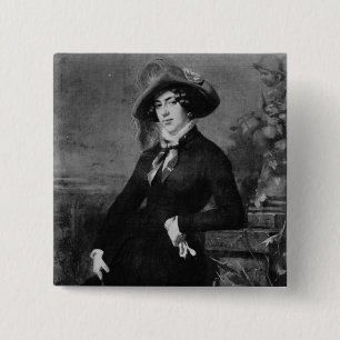 Bóton Quadrado 5.08cm Retrato de Lola Montez, 1844