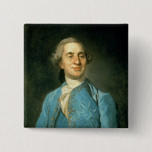 Bóton Quadrado 5.08cm Retrato de Louis XVI 1775