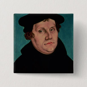 Bóton Quadrado 5.08cm Retrato de Martin Luther, 1529