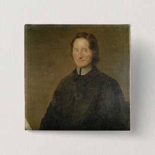 Bóton Quadrado 5.08cm Retrato de Nicolas de Malebranche
