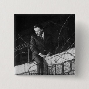 Bóton Quadrado 5.08cm Retrato de Richard Burton