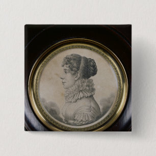 Bóton Quadrado 5.08cm Retrato de Sophie Rostopchine Comtesse de