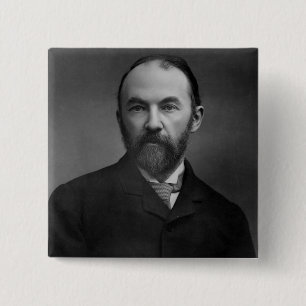 Bóton Quadrado 5.08cm Retrato de Thomas Hardy