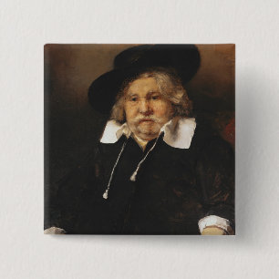 Bóton Quadrado 5.08cm Retrato de um ancião, 1667