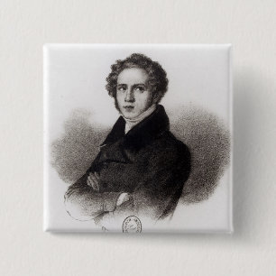 Bóton Quadrado 5.08cm Retrato de Vincenzo Bellini