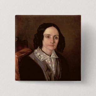 Bóton Quadrado 5.08cm Retrato do condessa Maria Volkonskaja 1848