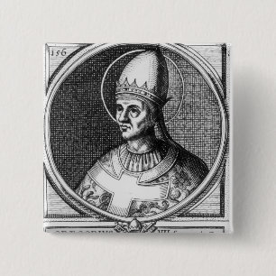 Bóton Quadrado 5.08cm Retrato do papa Gregory VII