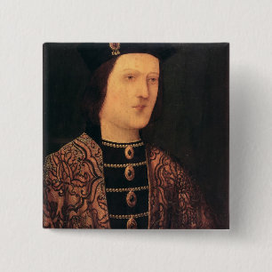 Bóton Quadrado 5.08cm Retrato do rei Edward IV de Inglaterra