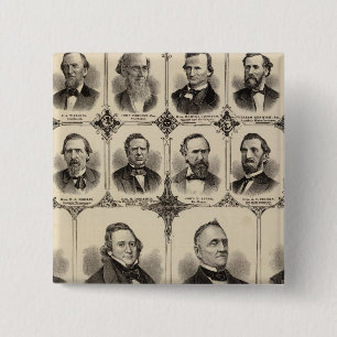 Bóton Quadrado 5.08cm Retratos de Cidadãos de Scott County