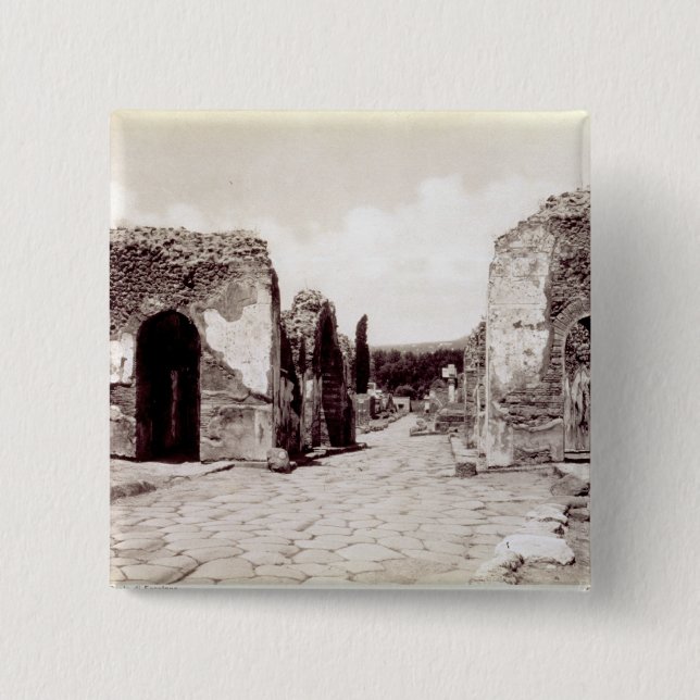 Bóton Quadrado 5.08cm Retratos dos imperadores romanos (Frente)
