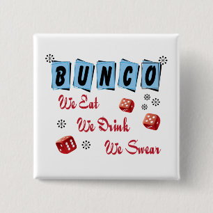Bóton Quadrado 5.08cm Retrô Engraçado Garotas Noite Fora Bunco 