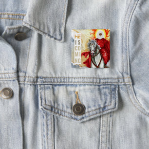 Bóton Quadrado 5.08cm Revelação O Segundo Armageddon Apocalypse