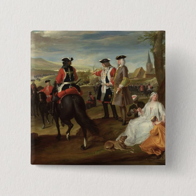 Bóton Quadrado 5.08cm Revisão dos mosqueteiros pretos (Frente)