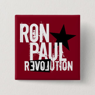 Bóton Quadrado 5.08cm Revolução de Ron Paul