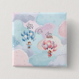 Bóton Quadrado 5.08cm Revolução do Gênero do Bebê